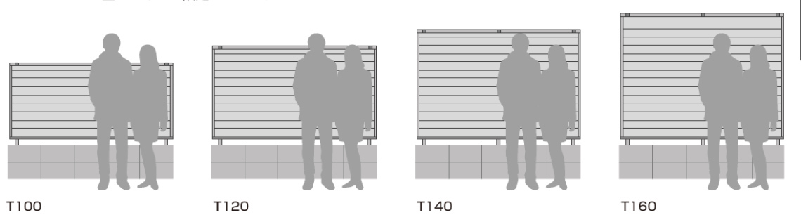 シンプレオフェンス高さ